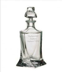 Karafka Quadro z przykładowym tekstem