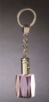 Brelok kryształowy różowy świecący 4007