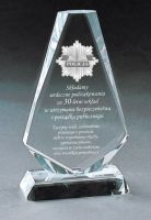 Upominek Kryształowy 1149 z przykładowym tekstem